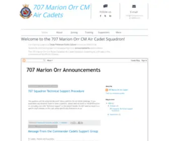 707Marion-ORR-Aircadets.com(707 Marion Orr CM RCACS) Screenshot