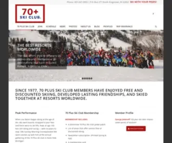 70Plusskiclub.org(70 Plus Ski Club) Screenshot