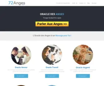 72Anges.xyz(Oracle des Anges Gardiens Tirage du Tarot des Anges Gratuit) Screenshot