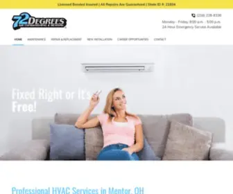 72Degrees-Hvac.com(HVAC Services) Screenshot