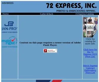 72Expressinc.com(72 Express) Screenshot