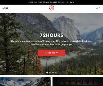 72Hours.ca(Emergency Preparedness and Medical Supplies) Screenshot