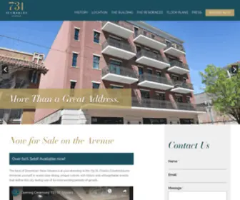731STcharles.com(731 St. Charles) Screenshot