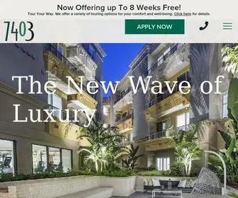 7403Living.com(West Los Angeles Apartments) Screenshot