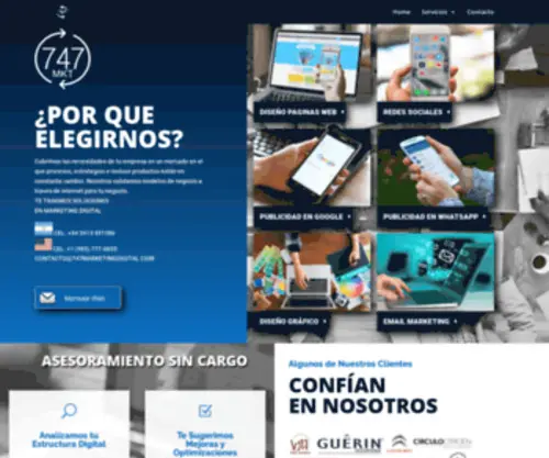 747Marketingdigital.com(Marketing Digital. Posicionamos tu web para que generes clientes. Consultanos. ‎Diseño Web) Screenshot