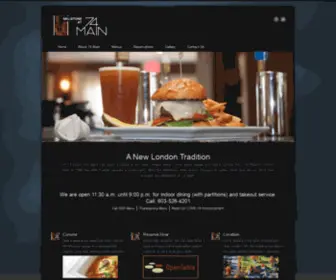 74Mainrestaurant.com(New London) Screenshot