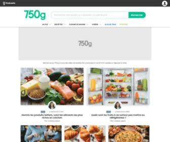 750G.com(Portail gastronomique) Screenshot