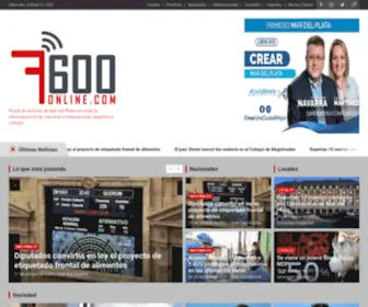 7600Online.com(Las Noticias de Mar del Plata y Buenos Aires) Screenshot