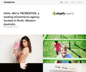 76Creativestudio.com(Shopify Expert Agency 76CREATIVE) Screenshot
