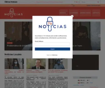 76Noticias.com.mx(7.6 Noticias) Screenshot