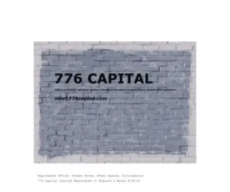 776Capital.com(776 Capital) Screenshot