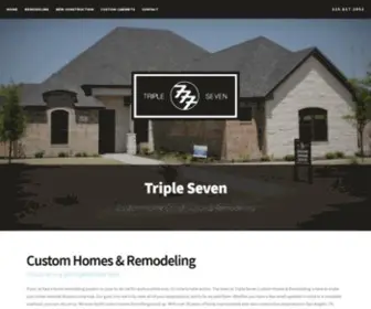 777Customhomes.com(Triple Seven Custom Homes & Remodeling) Screenshot