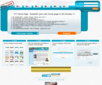777HP.com(Online web builder) Screenshot