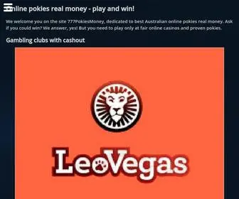 777Pokiesmoney.com(Site 777 pokies Money devoted to best Australian online pokies real money) Screenshot