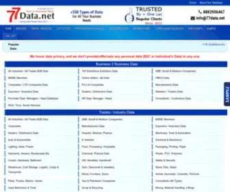 77Data.net(B2B Email & Mobile Database Provider in India) Screenshot