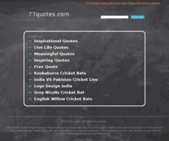 77Quotes.com(77 Quotes) Screenshot