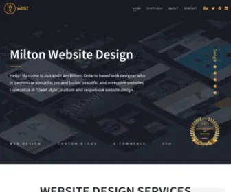 77Webz.com(Milton website design) Screenshot