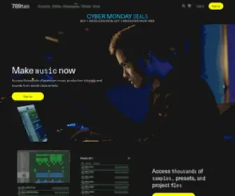 789Ten.com(Make Music Now) Screenshot