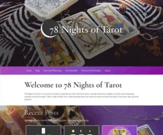 78Nightsoftarot.com(78 Nights of Tarot) Screenshot