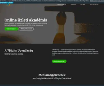 7Academy.hu(A 7Digits Ügynökség online oktatási oldala) Screenshot