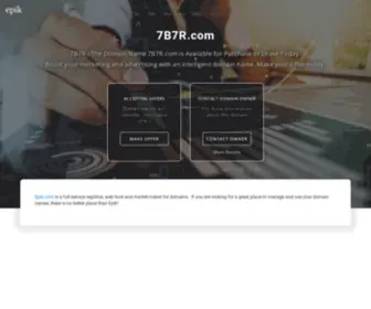 7B7R.com(The rare domain name) Screenshot