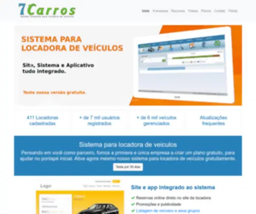 7Carros.com.br(Sistema para locadora de veículos) Screenshot