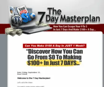 7Daymasterplan.com(7Daymasterplan) Screenshot