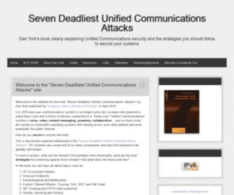 7Ducattacks.com(Seven Deadliest Unified Communications Attacks) Screenshot