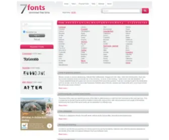 7Fonts.net(Fonts Library) Screenshot