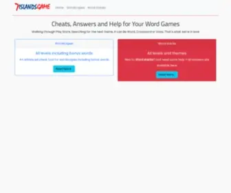 7Islandsgame.com(Cheats, Answers and Help for Word Games) Screenshot