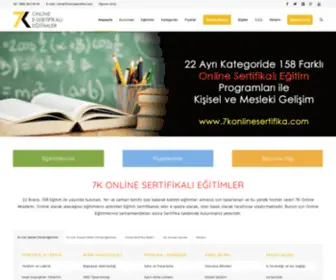 7Konlinesertifika.com(7K Online Sertifikalı Eğitimler) Screenshot
