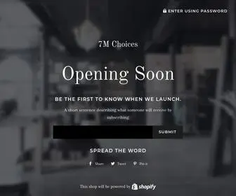 7Mchoices.com(7M Choices) Screenshot