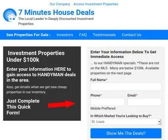 7Minuteshousedeals.com(Investment Properties) Screenshot