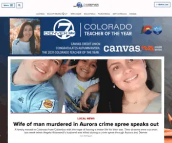 7NewskmGh.com(Denver, Colorado News, Weather, Sports and Traffic) Screenshot