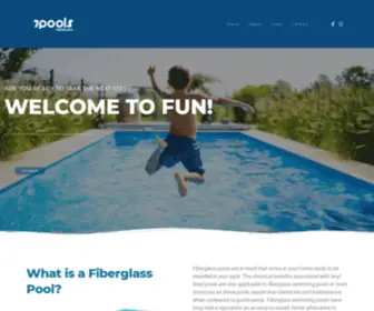 7Poolsfiberglass.com(Fiber Pools) Screenshot