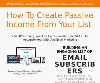 7Profitcycle.com(How To Create Passive Income From Your LIst) Screenshot