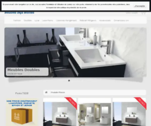 7SDB.com(Meuble salle de bains Nos modèles meubles de salle de bains discount) Screenshot