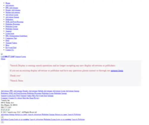 7Searchdisplayads.com(Display Advertising) Screenshot