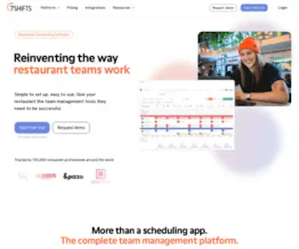 7Shifts.com(Easy Employee Scheduling Software for Restaurants) Screenshot