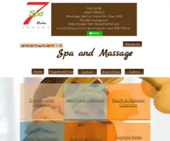 7Spaluxury.com(SPA at Pattaya 7 SPA) Screenshot