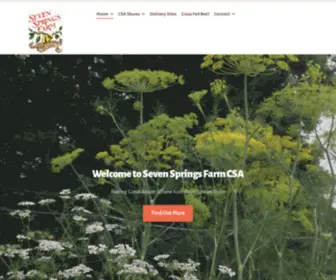 7Springscsa.com(Community Supported Agriculture) Screenshot