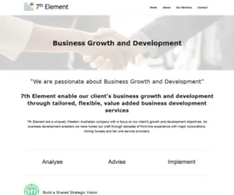 7TH-Element.com.au(Business Growth and Development) Screenshot