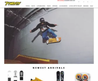 7Twentyboardshop.com(7Twenty Boardshop) Screenshot