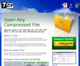 7Zip.me(Download 7) Screenshot