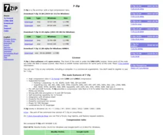 7Zip.org(Zip) Screenshot