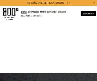 800Degreessg.com(Authentic Neapolitan pizza) Screenshot