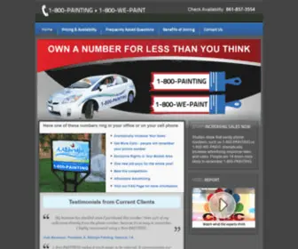 800Painting.com(Purchase These Numbers and Increase Sales) Screenshot