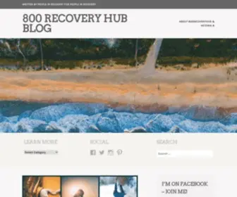 800Recoveryhub.blog(Written by people in recovery for people in recovery) Screenshot