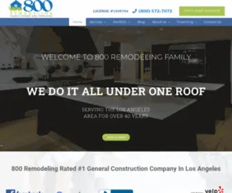 800Remodeling.com(800 Remodeling) Screenshot