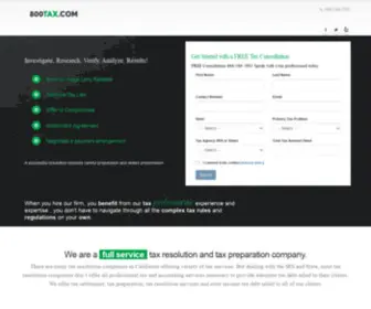 800Tax.com(Tax Resolution & Debt Relief Services Company in California) Screenshot